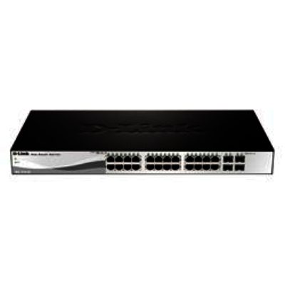 D-Link DGS-1210-24 24-port Gigabit Smart Switch with 4 SFP P